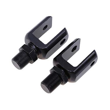 Imagem de Adaptadores tipo U para amortecedor, 2 peças, Possbay para motocicleta, cabeça tipo U, extremidade universal para quadriciclo motocicleta, preto