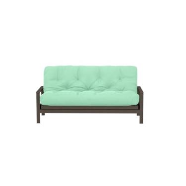 Imagem de Royal Sleep Products Futon Capa de substituição sólida para colchão de 8 camadas direto da fábrica/queen feita nos EUA (menta, Queen (padrão dos EUA))