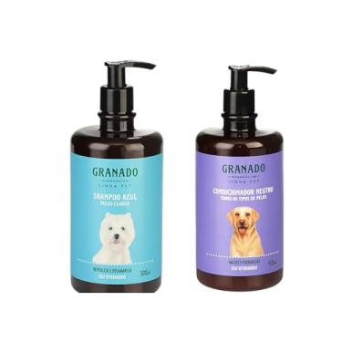 Imagem de Combo Shampoo Azul Clareador + Condicionador Neutro Granado Pet