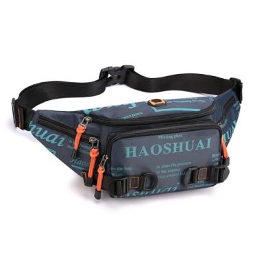 Imagem de Pochete tática para homens e mulheres, bolsa de cintura militar, bolsa utilitária para quadril, bolsa transversal para ciclismo, caminhada, pesca, Azul marinho, One Size