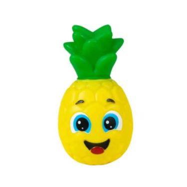 Imagem de Chocalho Mordedor Frutinhas Macio C/barulho Suave - Vila Toy, Abacaxi