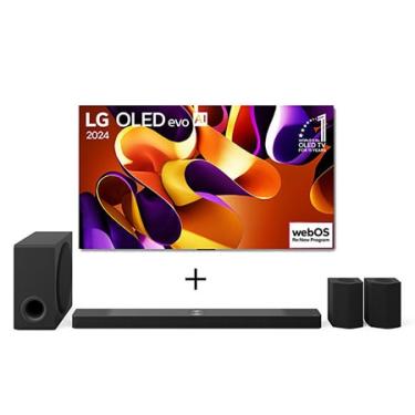 Imagem de Combo Smart TV LG OLED evo AI G4 4K 65" 2024 + Home Theater Soundbar LG S95TR - OLED65G4.S95TR