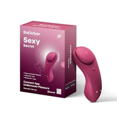 Imagem de Satisfyer Sexy Secret Vibrador de Calcinha com App Control - Estimulador Vibratório do Clitóris, Compatível com o Aplicativo Satisfyer, À Prova d'Àgua, Recarregável