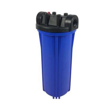 Imagem de Carcaça Azul de 10" De Altura - Conexão 3/4" Com Alívio e Nervura - Hy