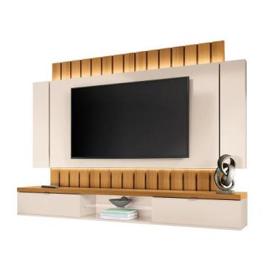 Imagem de Painel Home Suspenso 2.2 para TV até 70" Sala de Estar Illusion Off Wh