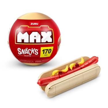 Imagem de Blocos de Montar Max Premium Snacks Cachorro Quente 170 pçs