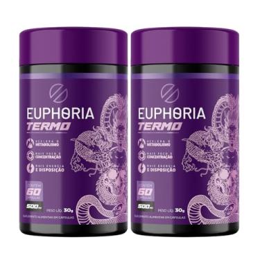 Imagem de Kit 2 EuphoriaTermo Termogênico Hardcore Pré-Treino Cafeína e Laranja Moro