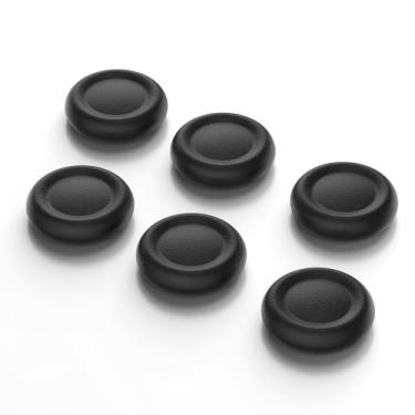 Imagem de Tampas de substituição para joystick para controle PS5/PS4, capas de botão de controle IINE PS5/PS4, acessórios de reparo de peça de substituição de capa analógica 3D, 6 peças