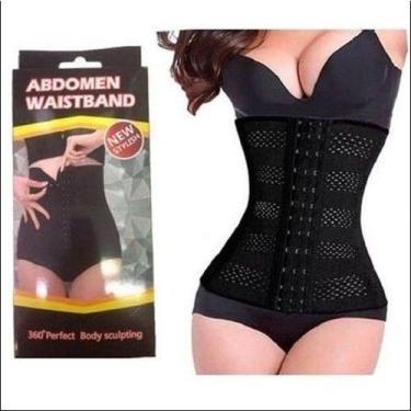 Imagem de Cinta Modeladora Elástica Faixa Abdominal Afina Cintura Ajustável - oe