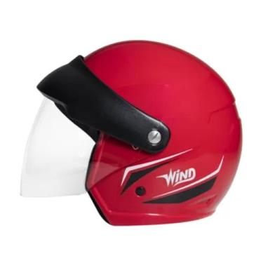 Imagem de Capacete Aberto Wind Visor Vermelho 58 Taurus
