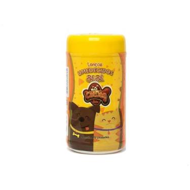 Imagem de Lenço Umedecido P/ Cães Gatos Petshop Cat Dog 75 Unidades - Cat Dog & 