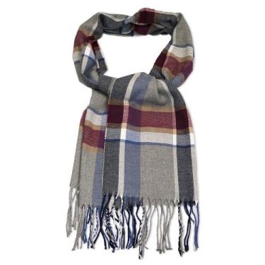 Imagem de Cachecol Feminino Masculino Echarpe Lenços Xadrez Pescoço Festa Unissex Frio Inverno Primavera Outono, Moda Acessórios Elegantes Versáteis Qualidade