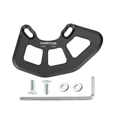 Imagem de FOMTOR Guia de corrente para bicicleta de montanha, protetor de corrente de montagem direta para bicicleta MTB protetor de corrente 7075 T6 liga de alumínio para BMX, Fixie (22-40T) (preto)