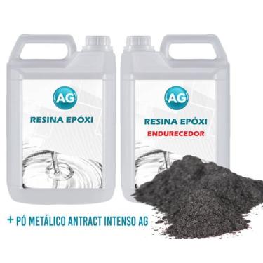 Imagem de Porcelanato Líquido Metálico Antract Intenso AG por M² - Resinas ag, 5