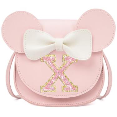 Imagem de OYLOLA Presentes de aniversário para meninas de 3, 4, 5, 6, 7 e 8 anos, bolsa infantil para meninas pequenas, presente para meninas, Rosa-rosa brilhante