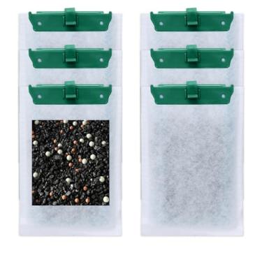 Imagem de Cartuchos de filtro de substituição médios compatíveis com Tetra Whisper Bio-Bag para Whisper PF10, 10i e ReptoFilter 90 GPH – Ideal para aquários de 5 a 10 galões, 6 unidades