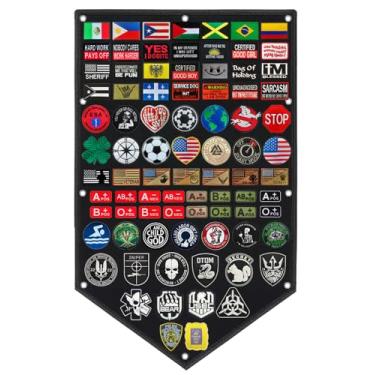 Imagem de 119 x 76 cm Suporte de banner de patch de tamanho grande para exibição de emblema de moral painel de painel de nylon moldura de pôster gancho e laço emblema militar do exército etiquetas de emblema V