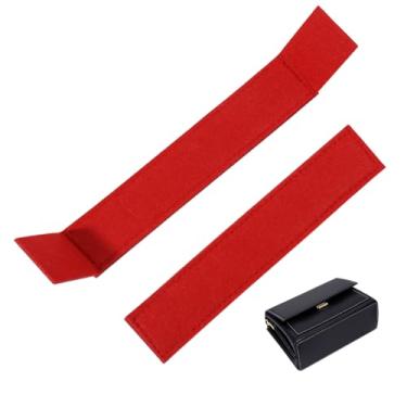 Imagem de CHGCRAFT Modelador de base de bolsa WOC retangular para bolsa de feltro para bolsa de mão, carteira faça você mesmo, FireBrick