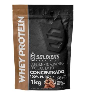 Imagem de Whey Protein Concentrado 1kg - Cookies - 100% Importado - Soldiers Nutrition