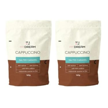 Imagem de Kit 2 Cappuccino Salted Caramel Sem Lactose E Açúcar My Dream 320g