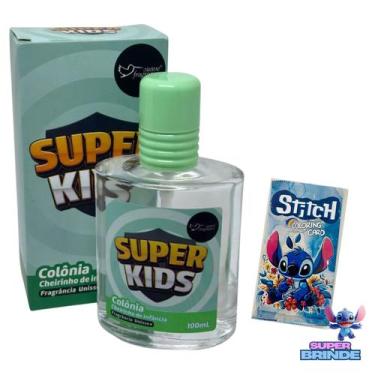 Imagem de Colônia Infantil Super Kids + Card Coloring Stitch - Suave Fragrance