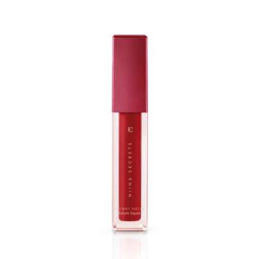 Imagem de Niina Secrets batom liquido skinny matte 5ml - Eudora, Vermelho Hibisc