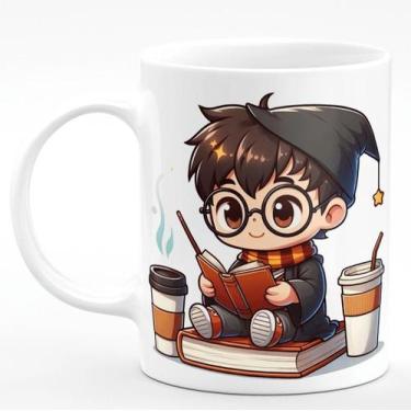 Imagem de Caneca de Porcelana Harry Potter 325ml Hat and Star - PRMUG
