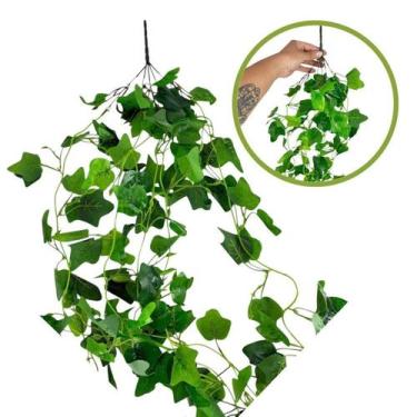 Imagem de Planta Pendurada Verde Artificial Arranjo Parede Varanda Folhagem de H