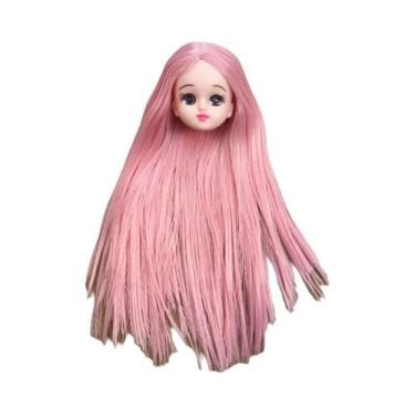 Imagem de Cabeças De Boneca Licca Careca Fofas Para Crianças DIY Maquiagem Práti