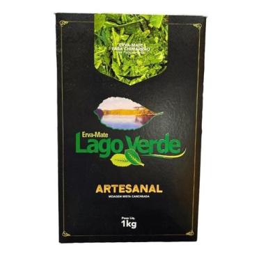 Imagem de Erva Mate Chimarrão LAGO VERDE CANCHEADA Artesanal Vácuo 1Kg