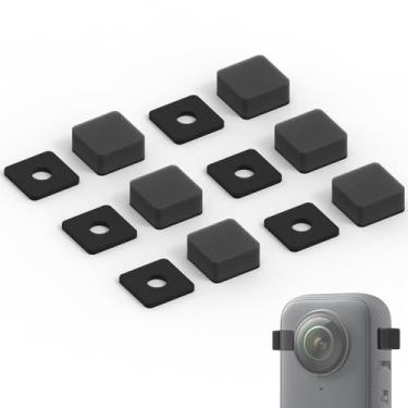 Imagem de Geekria Protetor de vento para microfone para criadores compatível com câmera de ação Insta360 X4, X3, enseada de redução de ruído de vento premium, espuma de para-brisas de microfone (por caixa 6