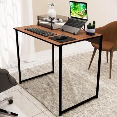 Imagem de Mesa Para Home Office Inaugura Móveis Cor Freijó Escrivaninha Industrial Quarto Notebook Escritorio Computador Para Estudos Grande (Freijó)