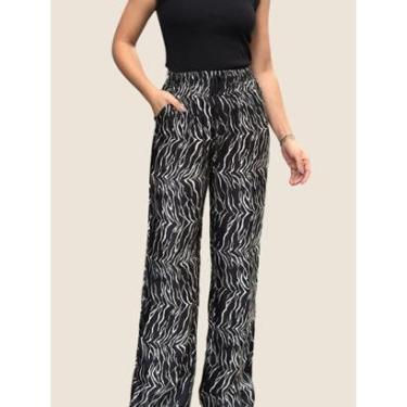Imagem de Calça Fluída Estampa Mistica Colcci Cor:;Tamanho:PP-Feminino