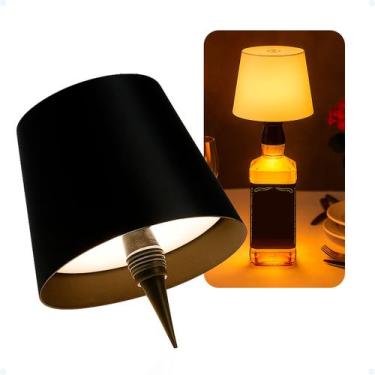 Imagem de Luminária Abajur De Mesa Para Garrafas Decoração Criativa - Minimen, P