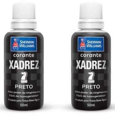 Imagem de Kit 2 Corante Líquido Xadrez Sherwin Williams Tintas Bisnaga Pigmento 