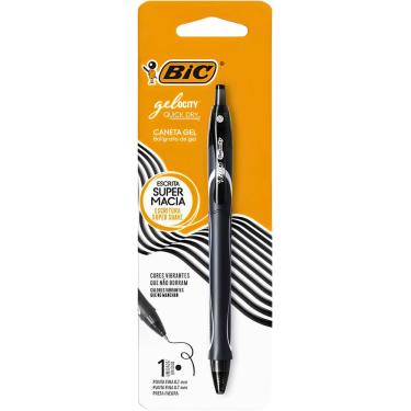 Imagem de Caneta Gel Gelocity Quick Dry Ponta Final 0,7 mm Preta Bic