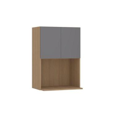 Imagem de Armário Aéreo Para Micro-ondas 60cm 2 Portas Slim Luciane Mó Freijó/ci