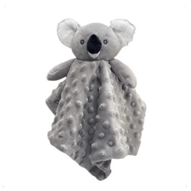 Imagem de Naninha Para Bebê Com prendedor de Chupeta Minha Primeira Naninha - Laço Bebe (Coala Cinza)