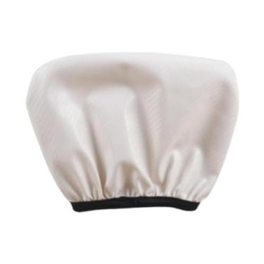 Imagem de Deevoka Capa protetora para encosto de banco traseiro, almofada macia à prova d'água, suporte elástico para encosto do piloto, Branco