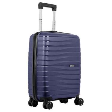 Imagem de Mala Bordo 10 kg Viagem Essencial Polipropileno Tsa Sestini, Azul