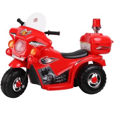 Imagem de Moto Eletrica Infantil Policia Importway Motor 6V Vermelha
