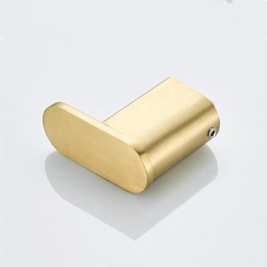 Imagem de Conjunto de banho de 4 peças em ouro escovado - Suporte para toalhas em aço inoxidável SUS304, suporte para rolo de papel higiênico, E