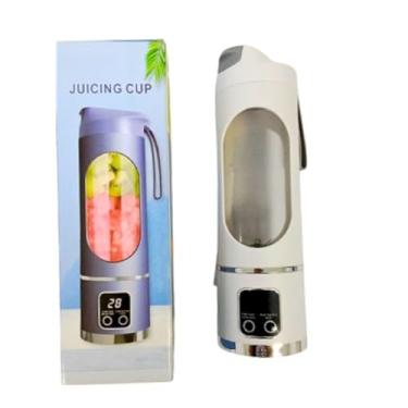 Imagem de Liquidificador Portátil Recarregável 8 Lâminas, Automatico Suco Smoothies Vitaminas Leite(BRANCO)