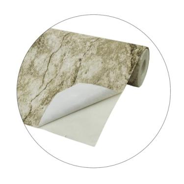 Imagem de Papel De Parede Placa Adesiva Mármore Autocolante Multiuso Autoadesivo 0,45x5M (Mármore Bege)