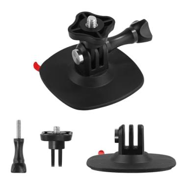 Imagem de Suporte adesivo flexível, acessórios de câmera de ação premium para capacete de ação se adaptam a vários modelos compatíveis com Insta 360x3 Action 4 GoPro (preto)
