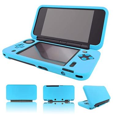 Imagem de Capa rígida de silicone para Nintendo 2DS XG/2DSLL antiarranhões e acessórios para Nintendo New 2DS XL, Azul