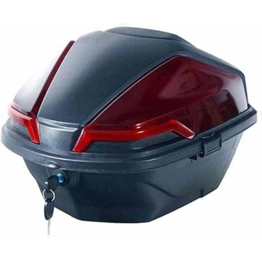 Imagem de Mala De Motocicleta Top Case 28 Litros Top Case Universal Com Placa De Instalação Para Scooter Moto Moped & Quad, Red2
