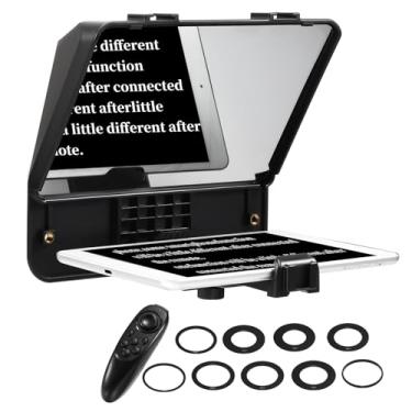 Imagem de INMEI Inmei A10Ii Teleprompter Smartphone Portátil Câmera Dslr Prompter Com Suporte Para Telefone Controle Remoto Para Gravação De Vídeo Transmissão Ao Vivo Entrevista Palco Apresentação Discurso Fe