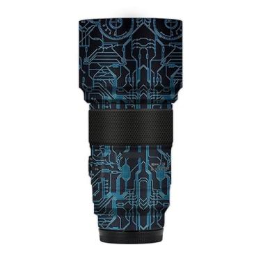 Imagem de Adesivo de lente de câmera para Tamron 90 mm F2.8 adequado para Sony Mount Macro Coat Wraps Film Protective Vinyl Decal Skin 90 2.8 (azul circuito)