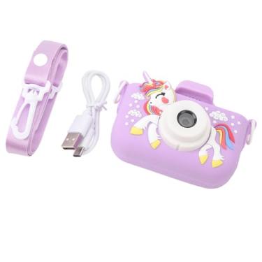 Imagem de Naroote CRIANÇAS CRIANÇAS DE VÍDEO DIGITAL DIGITAL, Câmera Infantil Tipo C Carregando 20MP por Ao Ar Livre (Roxo)